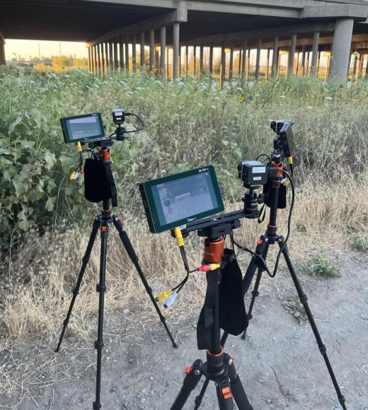 Tripods with thermal cameras